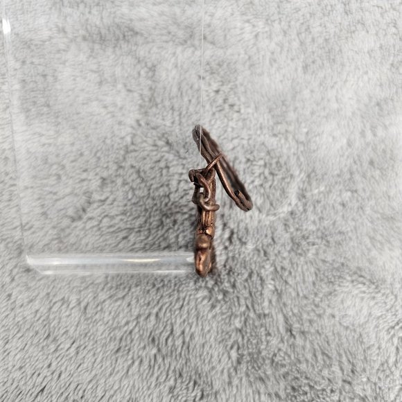 Cusco Peru Keychain Alpaca Lama Copper colored Metal Peruvian Souvenir - Picture 6 of 11